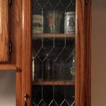 Expert kitchen cabinet stained-glass installation